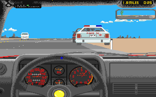 Test Drive II - Super Cars [datadisk] atari screenshot